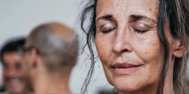 Body:Mind:Breath - Woman with closed eyes